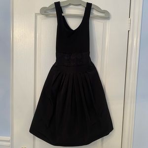 BCBG Black A-line dress with crinoline (Size 6)